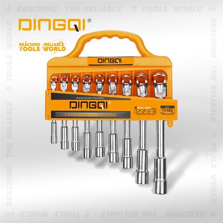 9 PCS L Ratchet Hand Spanner Set