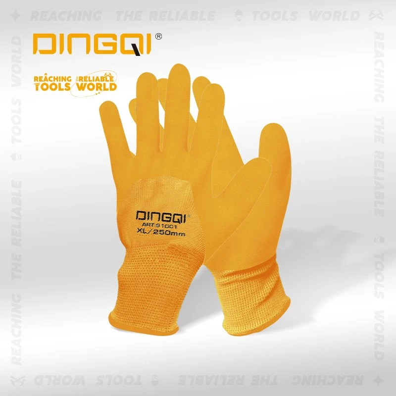 Konstruksi Sarung Tangan Nilon Karet Palm Coated